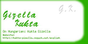 gizella kukta business card